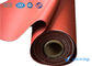 Red Welding Curtain Silicone Coated Glass Cloth Fireproof And Waterproof